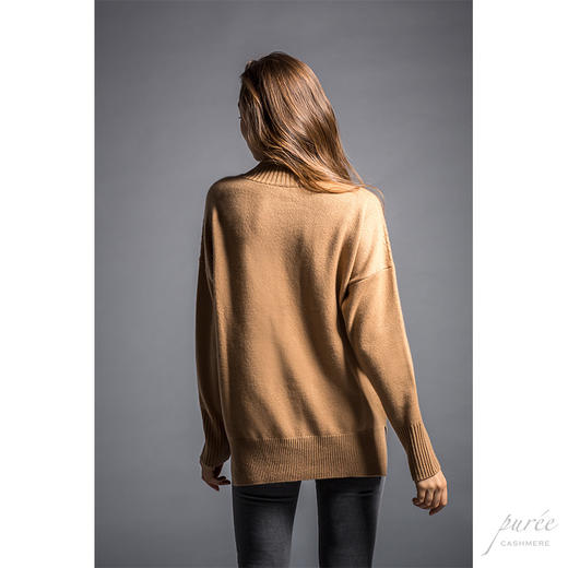 Puree｜#1986 half-neck baby cashmere sweater 半高领小山羊绒女款毛衣 [黑 / 白 / 驼] 商品图10