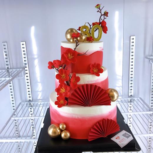 三层祝寿（进口淡奶油➕水果夹层）提前3小时预定 商品图0