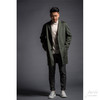 Puree｜#homme-3 pocket details coat 羊绒羊毛混纺男款单排扣极简翻盖袋大衣 [绿 / 灰] 商品缩略图2