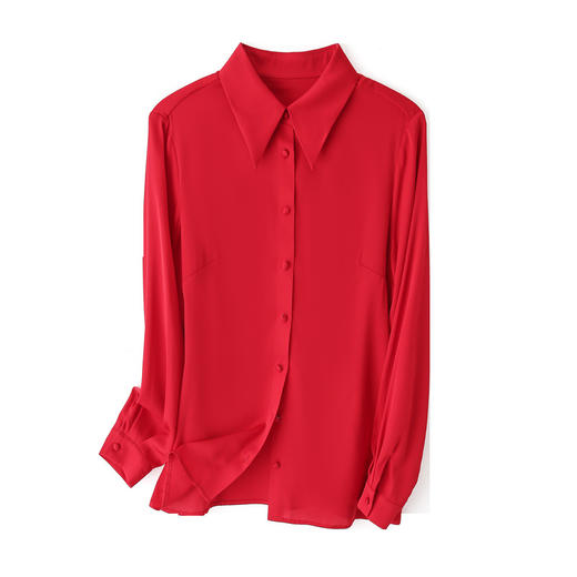 上海旗袍厂ASE-3395气质百塔时尚真丝衬衫 商品图4