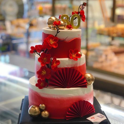 三层祝寿（进口淡奶油➕水果夹层）提前3小时预定 商品图1