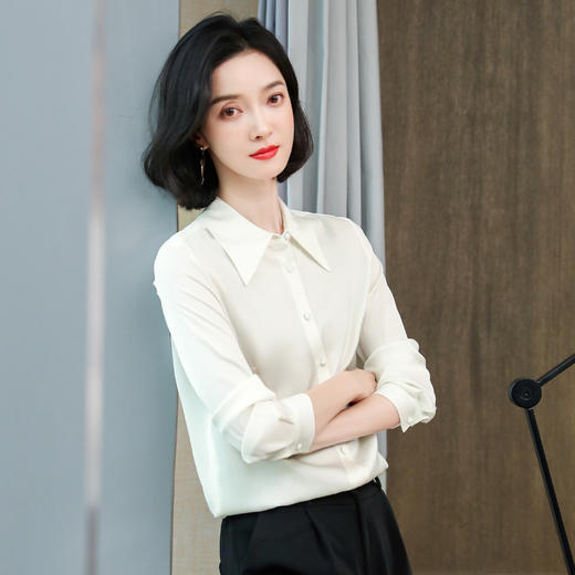 上海旗袍厂ASE-3395气质百塔时尚真丝衬衫 商品图3
