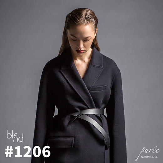 Puree｜#1206 boyfriend blazer 羊绒羊毛混纺男友风松身长夹克 [藏蓝 / 绿] 商品图3