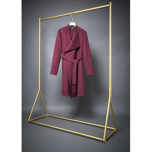 Puree｜#0518 纯羊绒不对称设计大衣 [米 / 褐 / 藏青 / 酒红] 商品图5