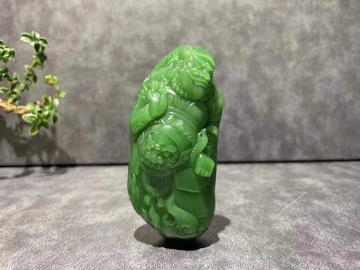 【御珠宫坊·传藏系列】碧玉韦陀菩萨 商品图0