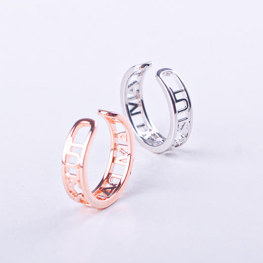 SM戒指 情侣纪念品 925银镀白金材质 商品图5