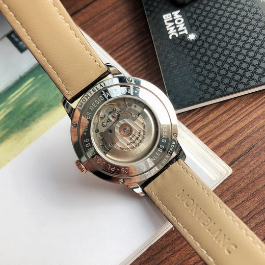 渠道货 万宝龙HERITAGE SPIRIT系列，黑色美洲鳄鱼皮表带 商品图7