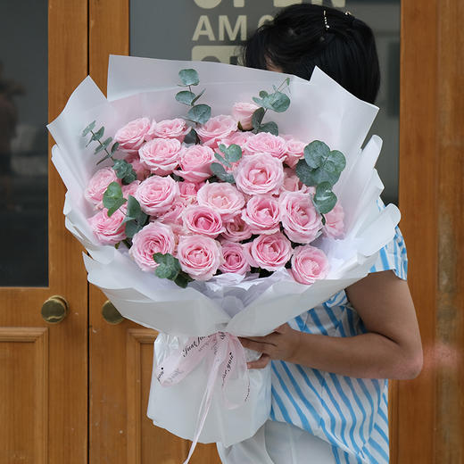 11枝19枝混搭玫瑰花束送男女朋友爱人闺蜜生日告白表白浪漫情人节七夕送花 商品图11