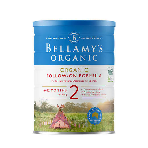 【保税备货】BellamyS贝拉米婴儿奶粉2段900g（新版本） 商品图0