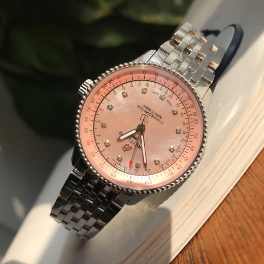 订制渠道货 新款到货～真的是美！表盘12粒真钻配以精致的彩色珍珠贝母表盘！！Breitling百年灵航空计时自动腕表 商品图2