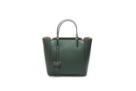 豪麟名鞋奥莱迪嘉女装牛皮革手袋TWPB11VD203绿色  原价2160元