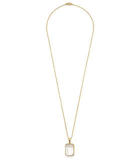 北京仓｜Goossens Paris-Stones-方形水晶吊坠 长项链［法国设计师］