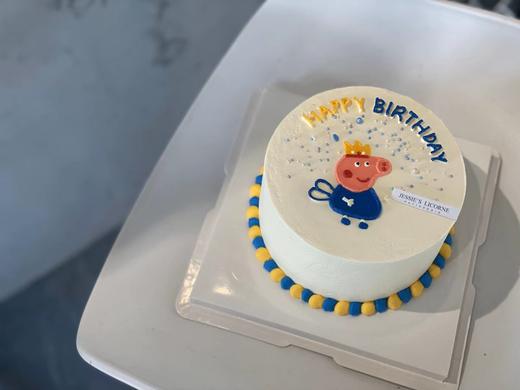 小猪佩奇手绘奶油生日蛋糕 商品图0