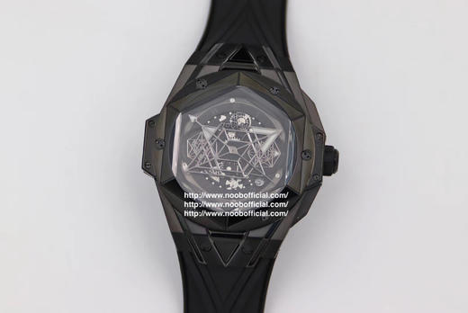 ZF全新爆品 陶瓷   全新Big Bang Sang Bleu II刺青二代腕表  恒宝 热门款 史上复杂陶瓷工艺重大突破 运用立体几何图形，呈现出精妙的浮雕效果和深邃质感 商品图0