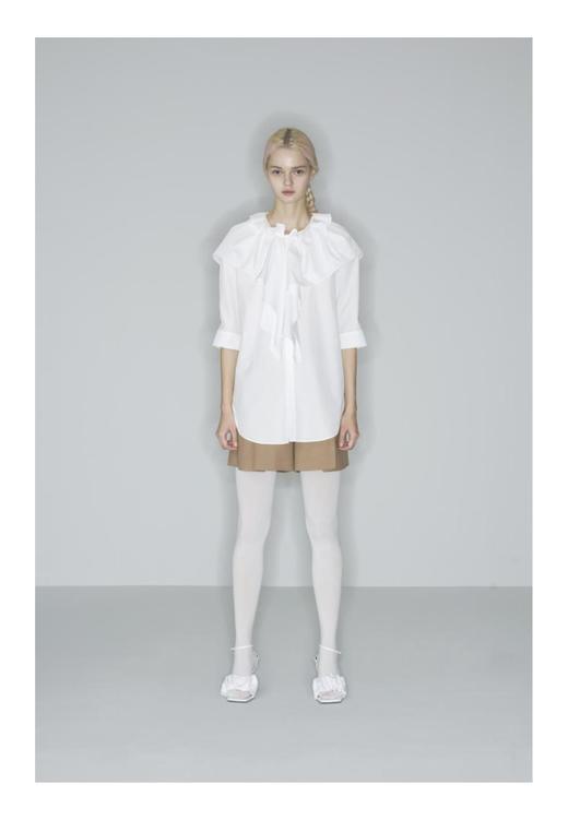 铃兰花褶短裤 商品图0