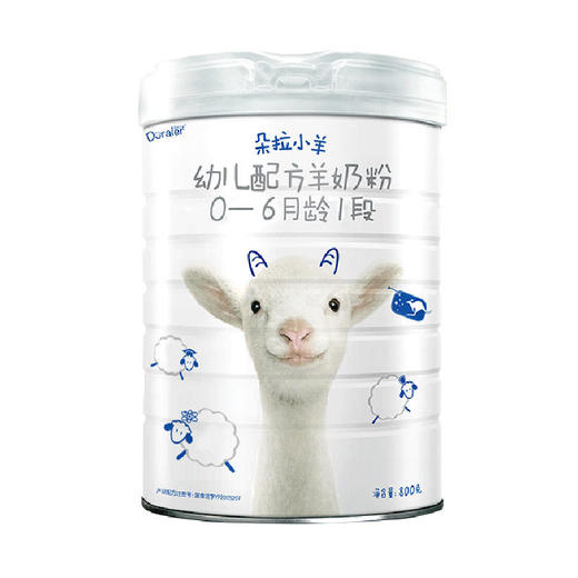 澳洲Doraler朵拉小羊婴幼儿配方羊奶粉1段0-6个月800g（2022年4月） 商品图0