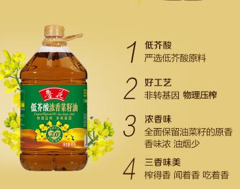 鲁花低芥浓香菜籽油5L  22154316 商品图1