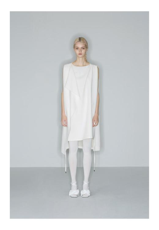 希腊雕塑褶连衣裙 商品图0