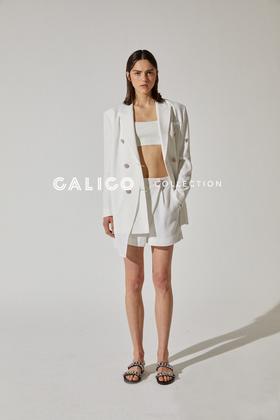 不对称搭片小短裤