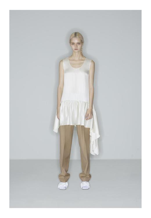 树藤摆圆领连衣裙 商品图0