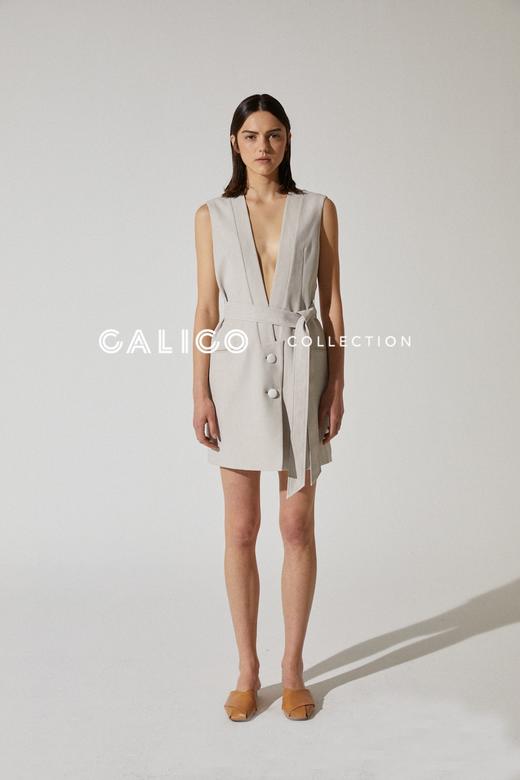 坎肩绑带修身马甲 商品图0