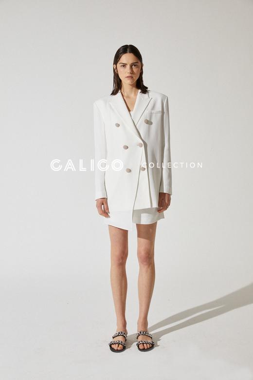 不对称双排扣西装 商品图0