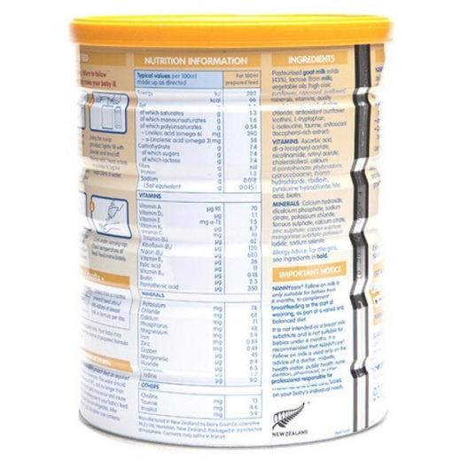 〖英国直邮〗英国纳尼凯尔Nannycare羊奶粉2段900g 商品图4