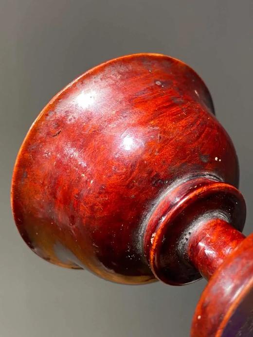 佛前髹漆高足净水碗一对， 顺丰包邮 商品图6