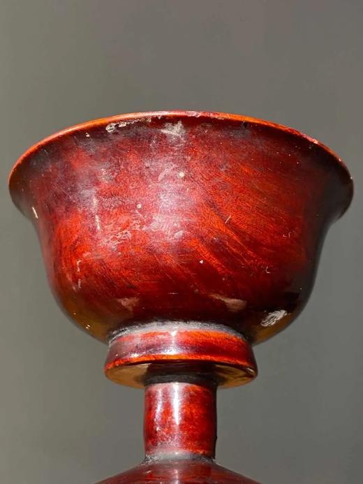 佛前髹漆高足净水碗一对， 顺丰包邮 商品图2