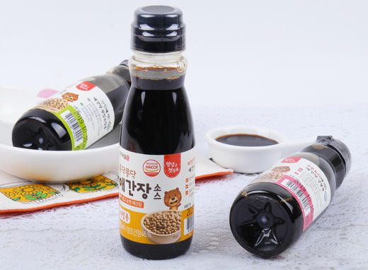 韩国原装进口宝宝饭桌凉拌用酱油  调味品酱油180ml保质期1年 商品图0