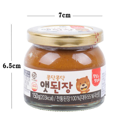 韩国宝宝饭桌大酱  传统制作调味酱大酱汤黄豆酱150g保质期1年 商品图0