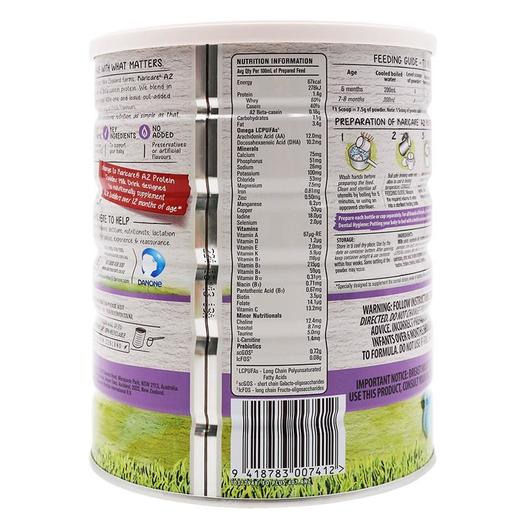【BSC】牛奶 澳洲karicare/可瑞康A2婴幼儿牛奶粉2段（6-12个月）900g 商品图6