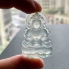 高冰种飘花翡翠精雕度母 商品缩略图8