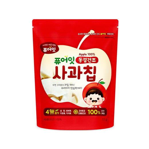 韩国宝宝辅食零食 哺儿懿水果干 橘子干 梨干 苹果 草莓干12g 商品图1