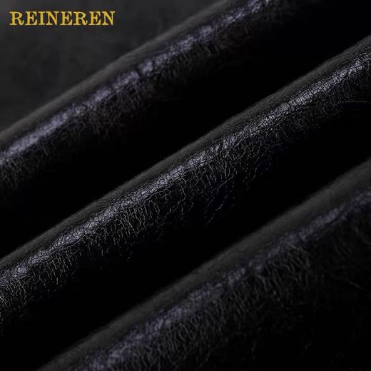 牛仔拼皮背带长裙 商品图4