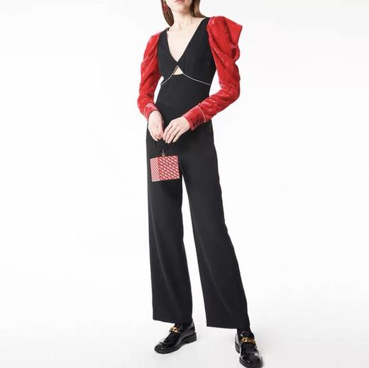 撞色礼服连体裤 商品图0