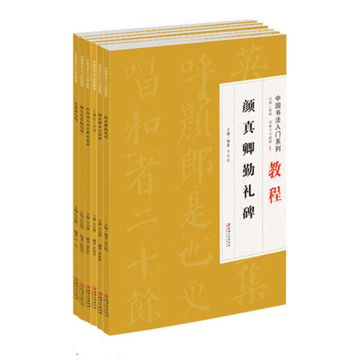 中国书法入门系列教程全套6册-临摹练习教材碑帖 学生练字毛笔书法 楷书字帖书法入门 毛笔初学正楷毛笔字帖 商品图0