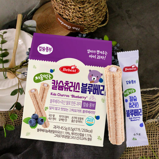 韩国宝贝秀特谷物棒巧克力草莓蓝莓干6.5g*7支/盒保质期1年 商品图1