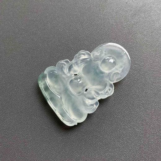 高冰种飘花翡翠精雕度母 商品图5