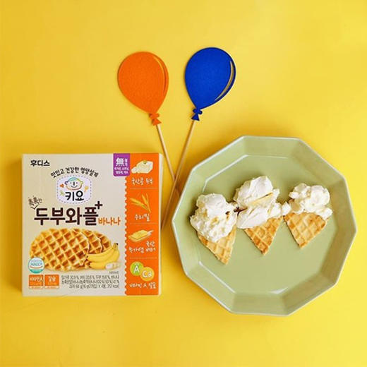 韩国日东福德食华夫饼干宝宝零食辅食土豆味/香蕉味进口食品 商品图2