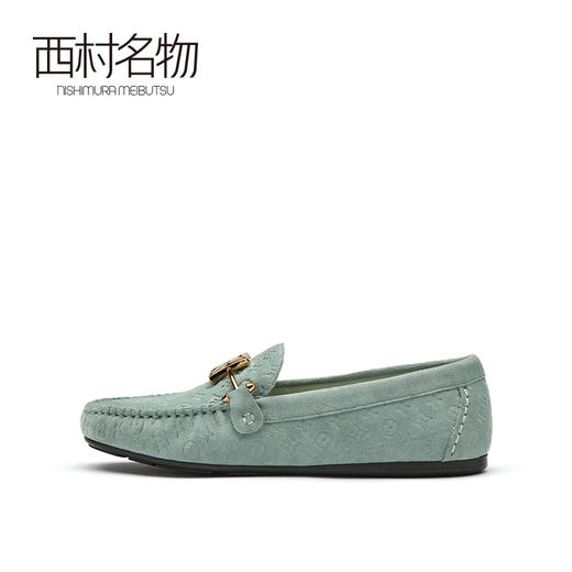 西村名物2021春季新款平底豆豆鞋字母LOGO百搭透气休闲鞋女 X21AM12201 商品图2