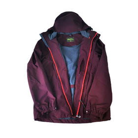 牧高笛男式二层冲锋衣/深酒红NMB1618001成人防风保暖秋冬外套