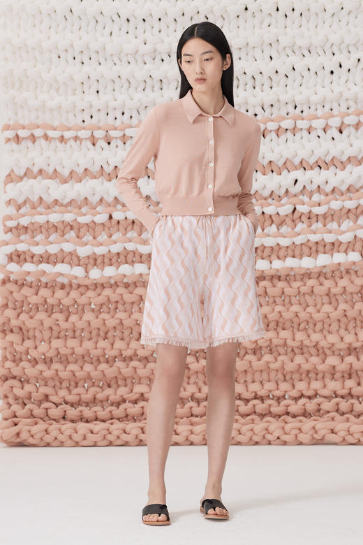  春夏 波纹五分阔腿裤 SJS93K054N 商品图4