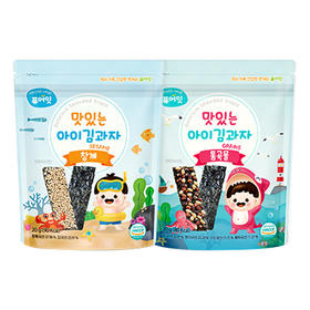 韩国进口宝宝零食 哺儿懿福德食海苔脆片 芝麻味/五谷味 20g