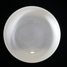 高光准音白色水晶钵