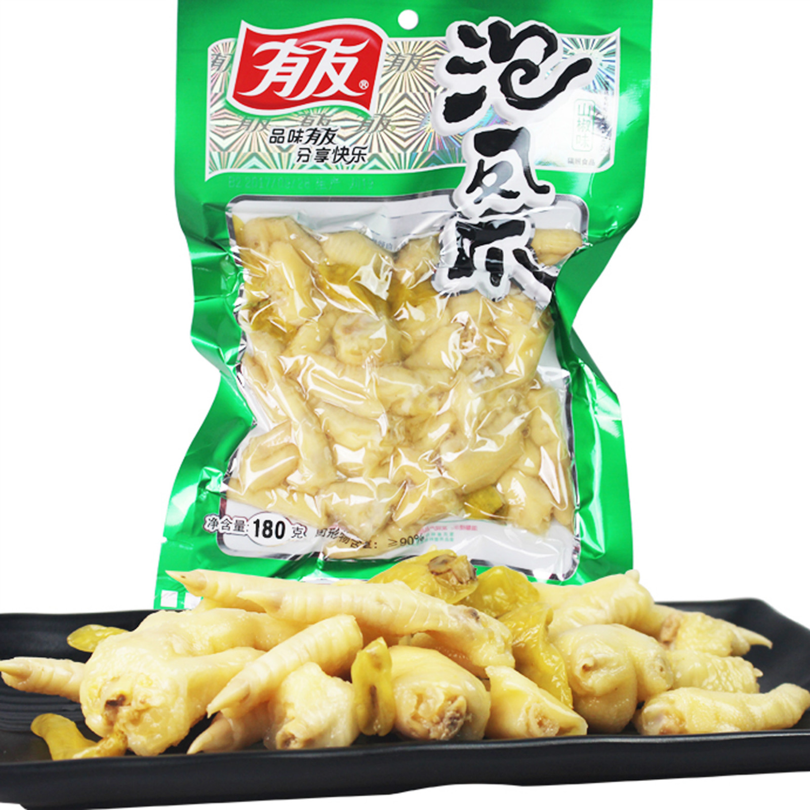 【10.9元/袋】有友山椒泡凤爪180g（0800303）