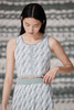 春夏 圆领波纹针织短款女背心 SJS93W053N 商品缩略图1