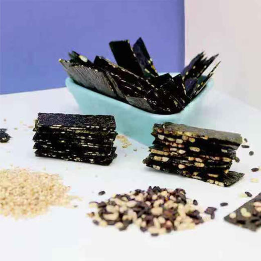 韩国进口宝宝零食 哺儿懿福德食海苔脆片 芝麻味/五谷味 20g 商品图1