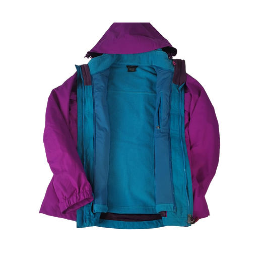 牧高笛女式套绒冲锋衣/艳紫ZWB1618004成人防风保暖秋冬外套 商品图1