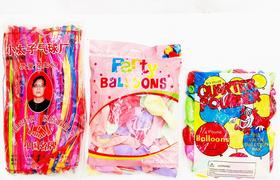 气球彩色马卡龙色条形气球